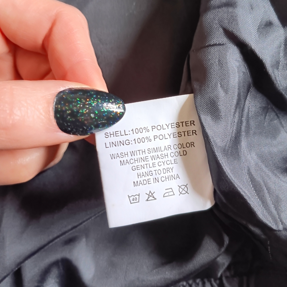🖤 Zyia Active Black and Rose Gold Windbreaker Jacket Womens Small Moon - Picture 9 of 11